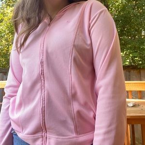 Vintage Nike bubblegum pink cropped full zip